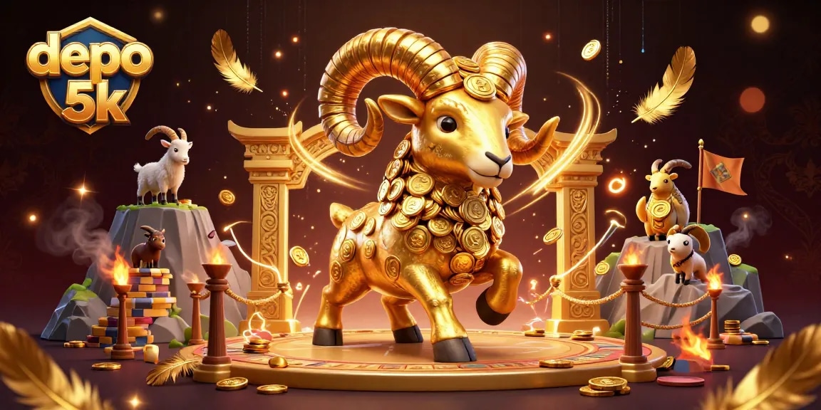 Engage with depo 5k action in a vibrant 3D casino illustration showcasing dynamic gaming elements.