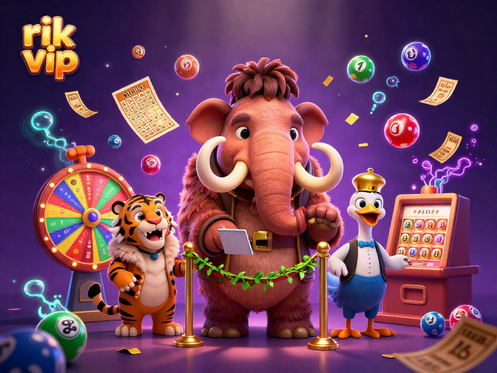 Experience the excitement of rik vip online with a vibrant casino scene full of dynamic game elements.