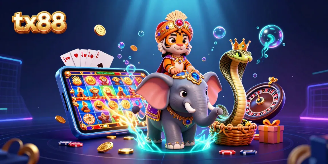 Spin the reels with tx88 in a vibrant 3D scene of a jeweled casino adventure.
