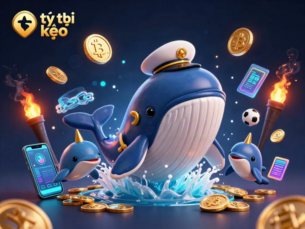 Boost your betting strategies with tỷ lệ kèo, featuring a playful scene of sports elements.