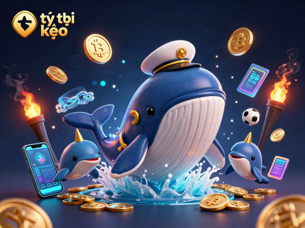 Boost your betting strategies with tỷ lệ kèo, featuring a playful scene of sports elements.