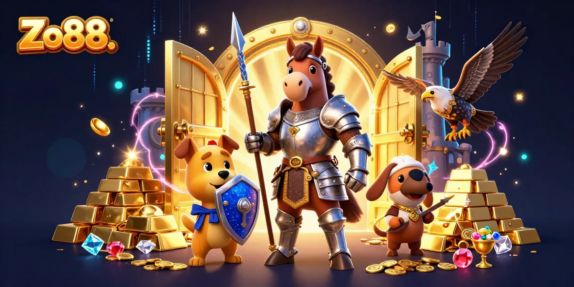 Experience the thrill of winning with Zo88. in an exciting 3D casino adventure featuring knights and treasures.