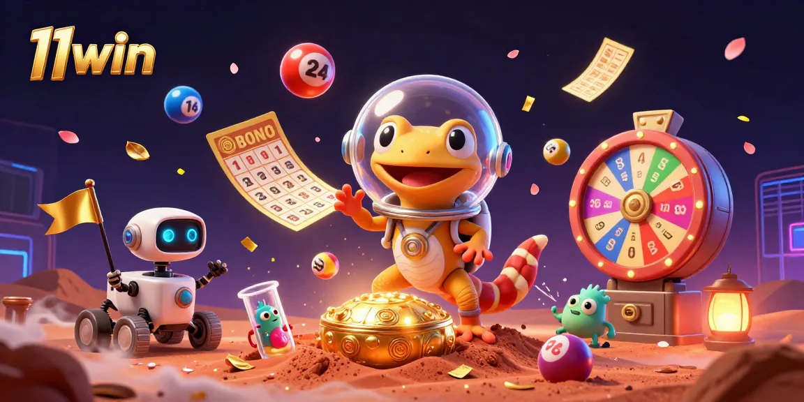 Experience thrilling moments with 11win as the Martian gecko discovers a vibrant golden casino.
