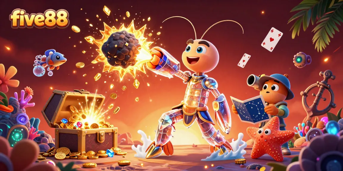 five88 connects players to a thrilling underwater adventure with vibrant gems and coins.