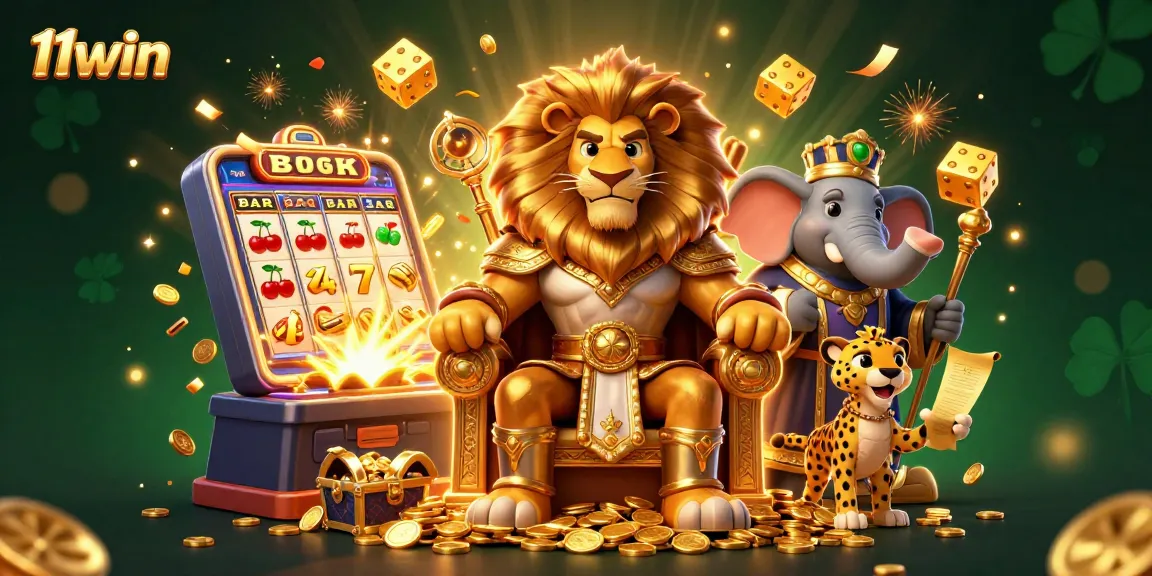 Experience the excitement of winning with 11win's ultra-detailed 3D casino illustration full of dynamic elements.