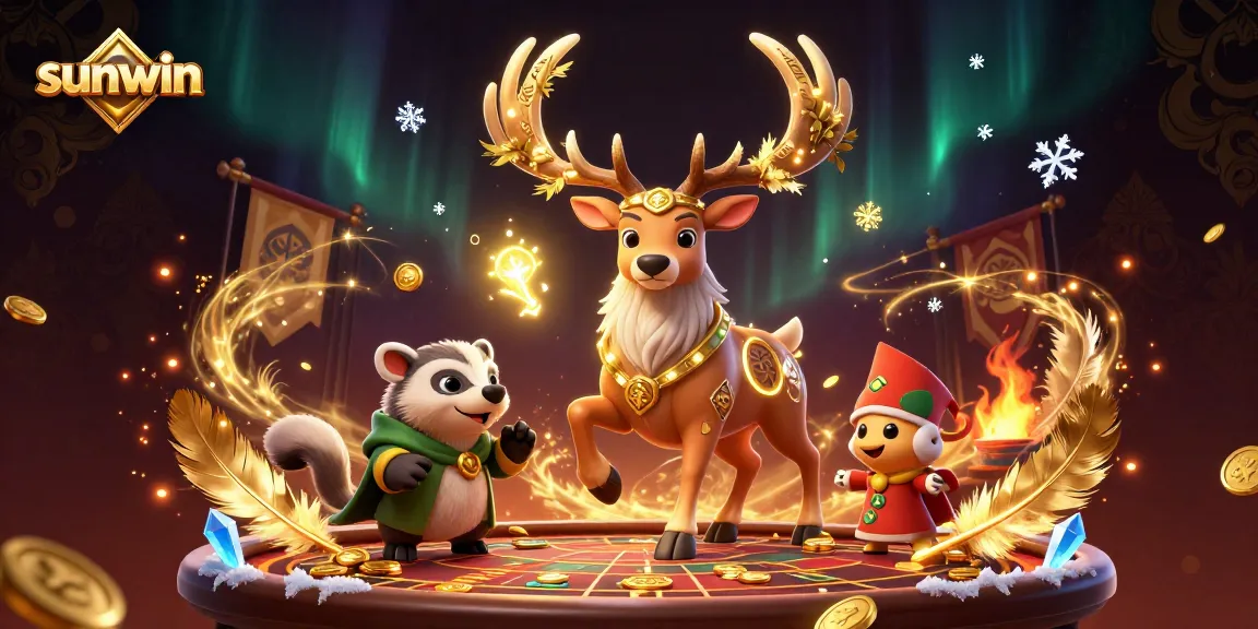 Engage in thrilling games at sunwin with vibrant casino visuals showcasing epic characters and rich details.