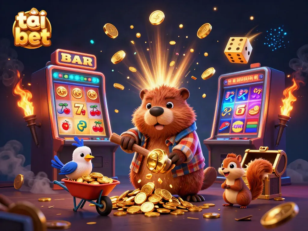 Engaging 3D illustration showcasing the excitement of tải fe bet with animated characters and vibrant casino elements.