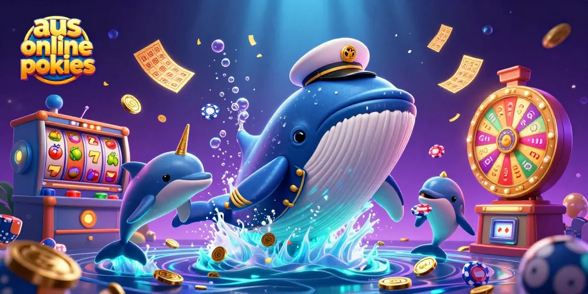 Experience thrilling action with aus online pokies featuring a whale, dolphins, and vibrant game elements.