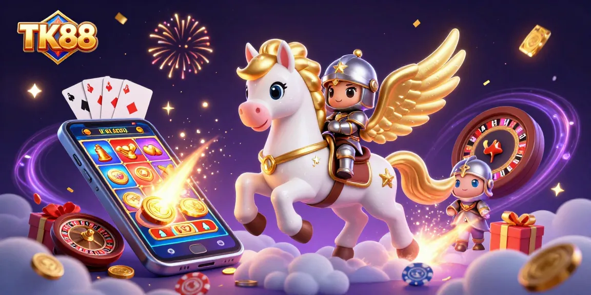 TK88 engages players with whimsical 3D casino action featuring a magical horse and exciting games.